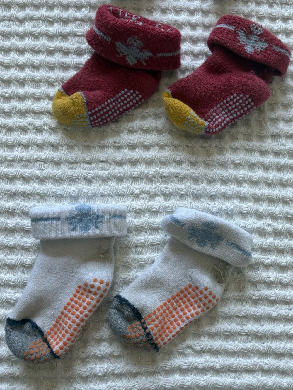 Bombas Baby Boy Socks Lot Of 6 Pairs Grippers Multicolor 6-12 Months
